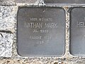 der Stolperstein für Nathan Marx