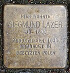 Stolperstein Remscheid Neustraße 3 Siegmund Lazer.jpg