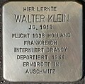 Stolperstein für Walter Klein (Vogelsanger Straße 1)