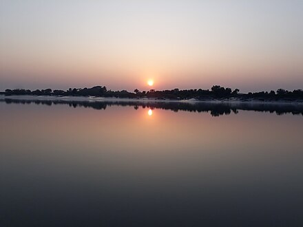 Sunset in Ichhamati river