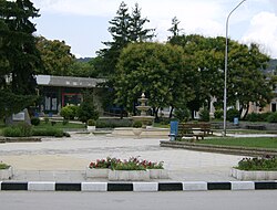הכניסה לפארק בעיר סובורובו
