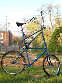 A modern home-constructed tall bicycle Tallbike.jpg