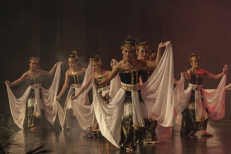 Bedhaya sacred dance performance from Java