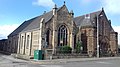 English: 859 And 869 Crow Road, Temple Anniesland Parish Church (Church Of Scotland) With Hall, Gatepiers, Boundary Walls And Railings