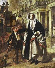 The Crossing Sweeper by William Powell Frith, 1858. TheCrossingSweeper.jpg