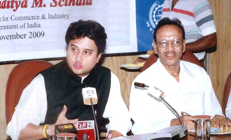 File:The Minister of State of Commerce and Industry, Shri Jyotiraditya Scindia addressing at an interactive session at the Merchants' Chamber of Commerce, in Kolkata on November 04, 2009.jpg