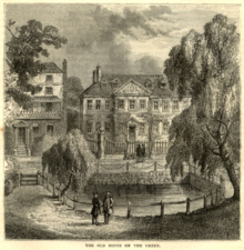 Houses on the edge of the Green, 1880s The Old House on the Green, Camberwell, London.png