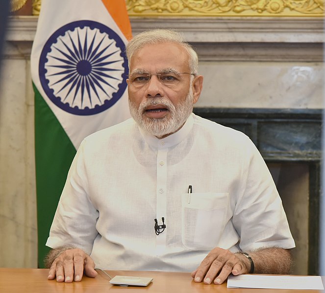 File:The Prime Minister, Shri Narendra Modi addressing through video-conferencing, after inauguration of the India-Bangladesh Integrated Check Post, in New Delhi on July 21, 2016.jpg