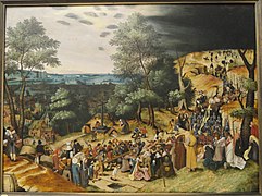 Pieter Brueghel el Joven. El camino al Calvario.