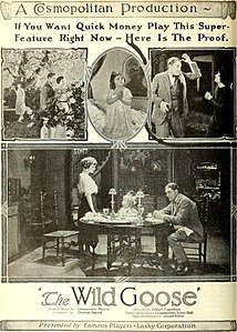 L'Oie sauvage (1921) - Annonce 1.jpg