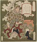 Miniatuur voor Bestand:Three Heroes of the State of Shu - Zhang Fei (Sono san Chōhi) (CBL J 2071).jpg