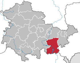 Localisation de Arrondissement de Saale-Orla