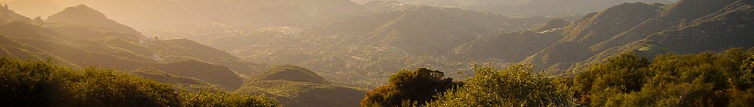 landscape on Topanga Lookout trail, Los Angeles, California