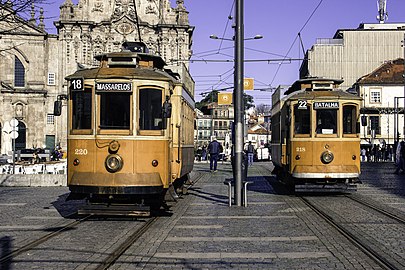 Tranvías no Porto