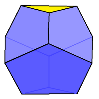 <span class="mw-page-title-main">Truncated triangular trapezohedron</span> Truncated trapezohedron with a 3-sided base