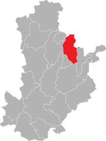 Poziția Tschirn pe harta districtului Kronach