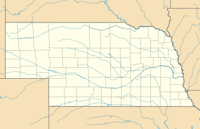 Mapa de localización de Nebrasca