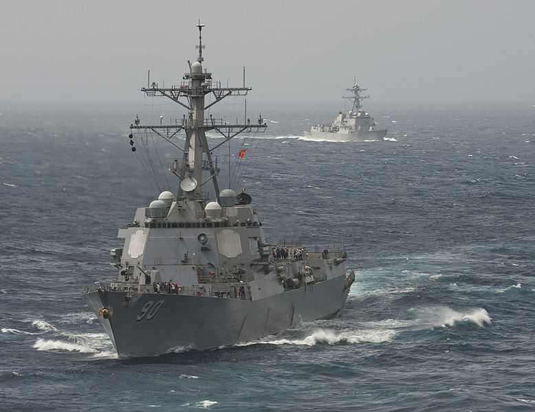 File:US Navy 120102-N-DR144-221 Ships maneuver behind USS Carl Vinson during a replenishment at sea.jpg