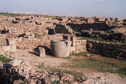 Opgegraven ruïnes in Ras Shamra