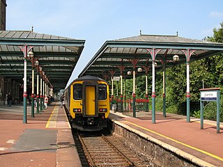Ulverston railway station Railway station in Cumbria, England