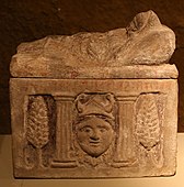 Funerary urn, c. 210–90 BC. Museo archeologico nazionale Siena, Italy