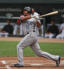 Vernon Wells (1997) is one of seven players drafted with the top five picks in the first round by the Blue Jays. VERNON WELLS.jpg