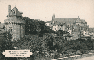 La Tour, les Remparts et la Cathédrale en 1888.