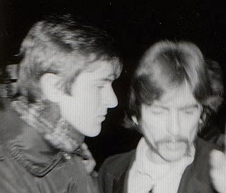 Veljko Despot (left) and George Harrison at the Abbey Road Studios in London, 1967 Veljko Despot i George Harrison, Abbey Road Studios, London, 1967..jpg