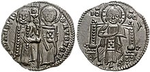 Silver grosso of Francesco Dandolo, 1328-1339 Venezia Matapan 1328 1910332.jpg