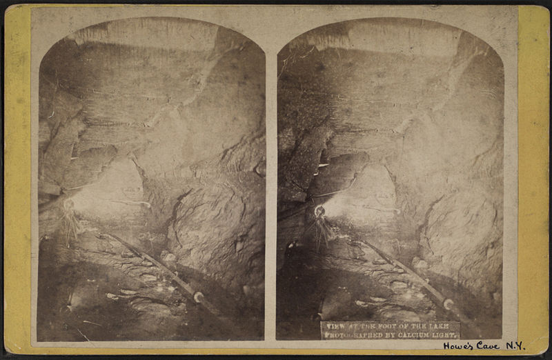 File:View at the foot of the Lake, Howe's Cave, N.Y, from Robert N. Dennis collection of stereoscopic views.jpg