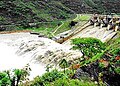 Déversoir du Barrage de Pandoh dans l'Himachal Pradesh, 2008.