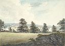 Vue de la Severn et Isle of Up Rossal et vue lointaine de Shrewsbury, 1796.jpg