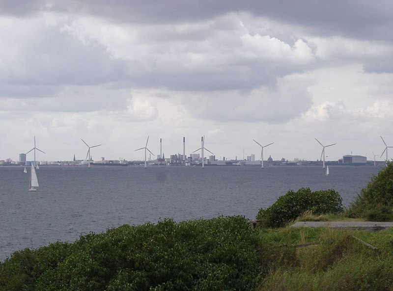 File:View to Copenhagen from the island of Flakfortet - panoramio.jpg