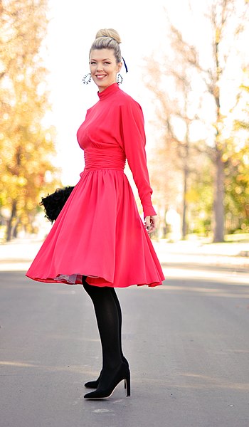 File:Vintage red Karl Lagerfeld dress.jpg