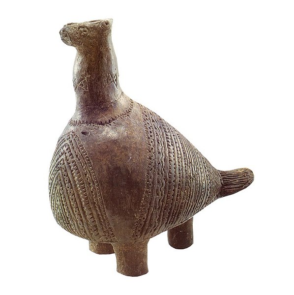 Vučedol Dove, the distinctive bird-shaped pot of the Vučedol culture, Croatia, c. 2600 BC