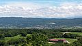 Vue sur Arinthod depuis le plateau de Zamur