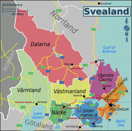 Svealand regions