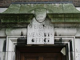 The former Weights and Measures office in Seven Sisters, London (590 Seven Sisters Road) Weights and Measures office.jpg