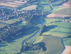 Wesenberg, Klein Wesenberg, Trave aerial photograph.jpg