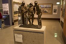 Artworks by Arthur Streeton and sculptures by Web Gilbert on display at the Australian War Memorial in 2012 Western Front Gallery at the Australian War Memorial (MG 9605).jpg