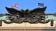 Double-headed eagle at the Ministry of War in Vienna
