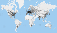 Image 44Map of world railway network (interactive map) (from Rail transport)