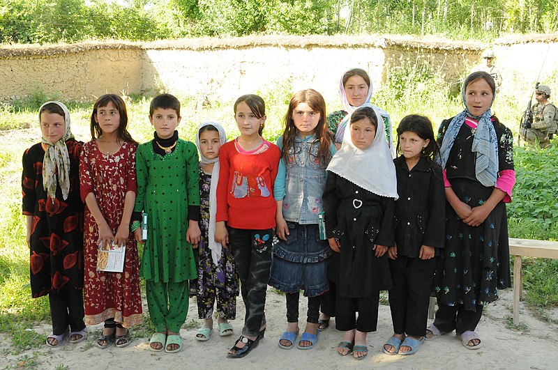 File:Young girls from northern Afghanistan-2012.jpg