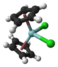 Structura diclorurii de zirconocen prin raze X.