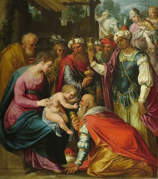 File:'The Adoration of the Magi' by Guisseppe Cesari, Dayton Art Institute.JPG