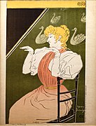 Le Salon des Cents, lithographie EAL pour l'affiche 1896 - Henry Detouche - Lithography