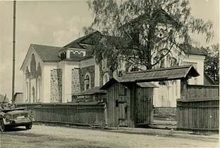 Бягомль. Царква, перабудаваная савецкай уладай на бровар. Ліпень 1941 года.