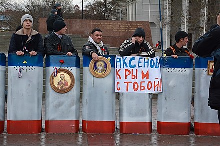 Pro-Russian supporters, 2 March 2014