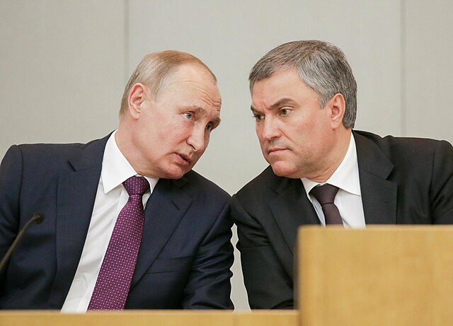 Volodin is a loyal follower of Putin. In 2014 he stated: "If we have Putin, we have Russia. If there’s no Putin, there’s no Russia."