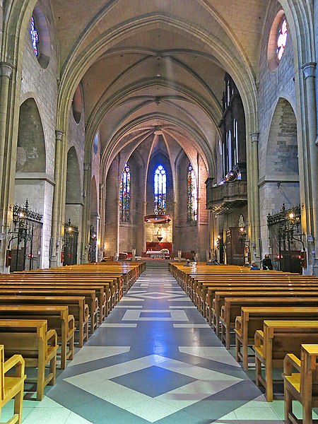 File:082 Basílica de Santa Maria (Vilafranca del Penedès), nau.jpg